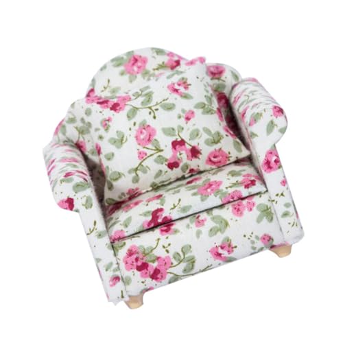 KICHOUSE Puppenhaus Möbel für Mini Dekoration Stilvolles Einzelsofa für DIY Puppenhaus Zubehör Perfektes zu Weihnachten KICHOUSE Puppenhaus Möbel für Mini Dekoration Stilvolles Einzelsofa für DIY Puppenhaus Zubehör Perfektes zu Weihnachten von KICHOUSE