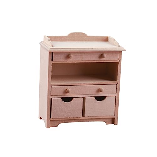 KICHOUSE Puppenhaus Schrank aus Holz Dekorative Mikrodekore für Puppenhaus Zubehör Langlebig und Geruchlos für DIY Miniaturwelt und Schreibtischornament KICHOUSE Puppenhaus Schrank aus Holz Dekorative Mikrodekore für Puppenhaus Zubehör Langlebig und Geruchlos für DIY Miniaturwelt und Schreibtischornament von KICHOUSE