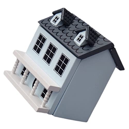 KICHOUSE Puppenhaus mit Süßem Design Dekoratives für Wohnzimmer Kreatives Bastelset für Jungen Langlebiges Holzmaterial Perfektes Zubehör von KICHOUSE