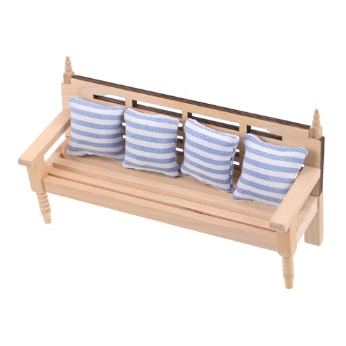 KICHOUSE Puppenhausstuhl Puppenhaussofa Mit Kissen Miniatur Sofastuhl Puppenhauszubehör Puppenhausstuhl Sessel Puppen Minibank Mit Kissen Puppenhaus Couchmöbel Khaki Holz KICHOUSE Puppenhausstuhl Puppenhaussofa Mit Kissen Miniatur Sofastuhl Puppenhauszubehör Puppenhausstuhl Sessel Puppen Minibank Mit Kissen Puppenhaus Couchmöbel Khaki Holz von KICHOUSE