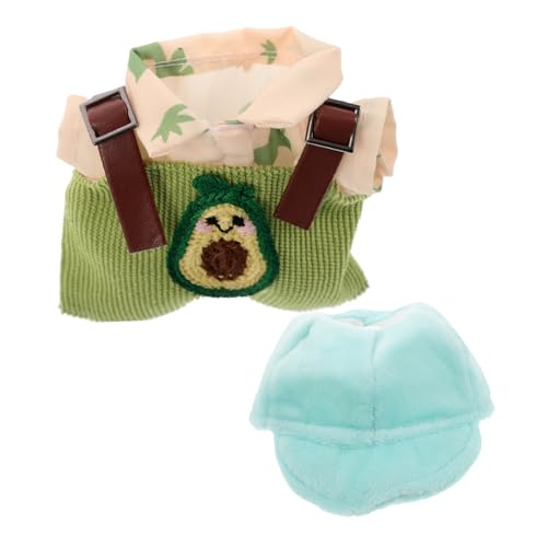 KICHOUSE Puppenkleidung mit Overall und Hut für Puppen Teiliges Outfit aus Weichem Plüschmaterial für Puppen Vielseitiges Puppenzubehör für Kreative Spielzeiten KICHOUSE Puppenkleidung mit Overall und Hut für Puppen Teiliges Outfit aus Weichem Plüschmaterial für Puppen Vielseitiges Puppenzubehör für Kreative Spielzeiten von KICHOUSE