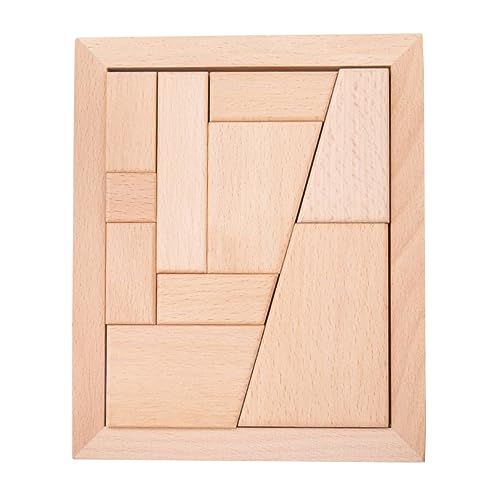 KICHOUSE Puzzle-Bausteine holzspielzeug für Motorikspielzeug Lernspielzeug adventsgeschenke Holzblöcke frühes pädagogisches hölzern KICHOUSE Puzzle-Bausteine holzspielzeug für Motorikspielzeug Lernspielzeug adventsgeschenke Holzblöcke frühes pädagogisches hölzern von KICHOUSE