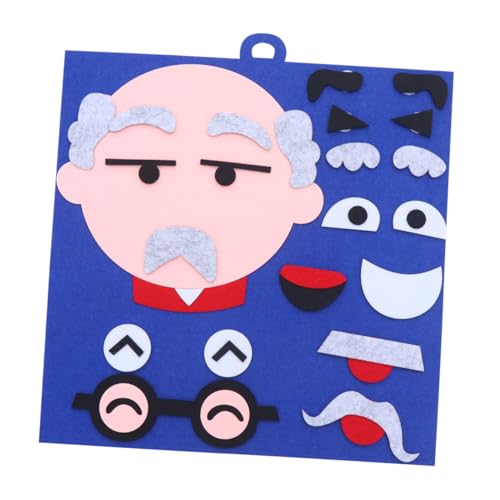KICHOUSE Puzzle für Lustiges Farbenfrohes Sticker Puzzle aus Vliesstoff Fördert die Kognitive Entwicklung von Gesichtszügen für Jungen für Zuhause oder Schule von KICHOUSE
