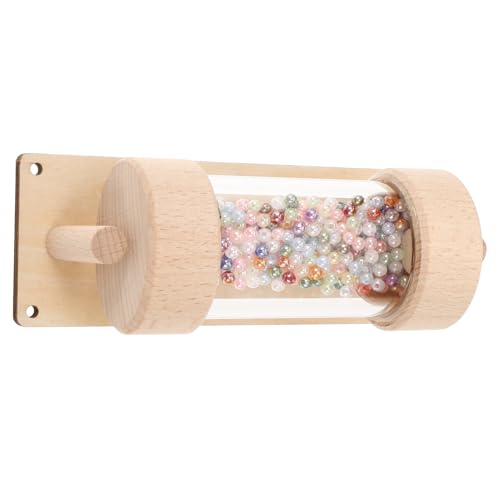 KICHOUSE Regenmacher Spielzeug für Kleinkinder Busy Board Regenstab Sensorisches Geräuschspielzeug aus Holz und Kunststoff für Frühe Bildung von KICHOUSE