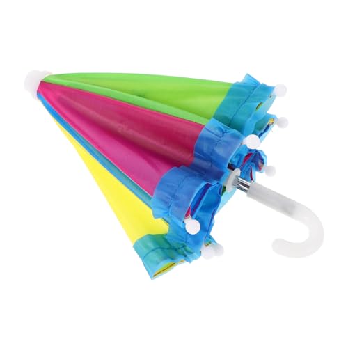 KICHOUSE Regenschirm für Puppen Regenaccessoires aus Weichem Stoff Puppenspielzeug für Sammlung Einzigartiges Design für Kleine Puppenfreundinnen KICHOUSE Regenschirm für Puppen Regenaccessoires aus Weichem Stoff Puppenspielzeug für Sammlung Einzigartiges Design für Kleine Puppenfreundinnen von KICHOUSE