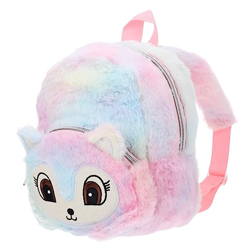 KICHOUSE Rucksack Mädchen Outdoortasche Plüsch Umhängetasche im Tierdesign Mädchen Handtasche schultüte büchertasche Aufbewahrungstasche lässige Umhängetasche Polyester Colorful KICHOUSE Rucksack Mädchen Outdoortasche Plüsch Umhängetasche im Tierdesign Mädchen Handtasche schultüte büchertasche Aufbewahrungstasche lässige Umhängetasche Polyester Colorful von KICHOUSE