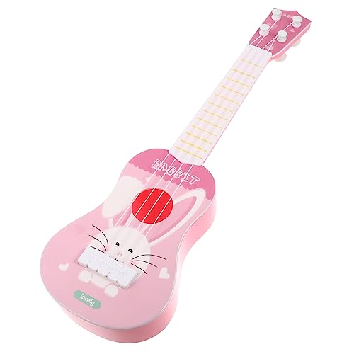 KICHOUSE Saiten Ukulele Für Kindergitarren Kleinkind Ukulele Musikinstrumente Für Kleinkinder Gitarrenmodell Kleinkindgitarre Mini-Ukulele Mini-Gitarre -Ukulele Rosa Plastik von KICHOUSE