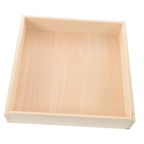 KICHOUSE Schlankes Design Kinder Sand Tablett Tragbare Holz Sandkasten Lagerung Box Sicher Outdoor Spielzeug von KICHOUSE