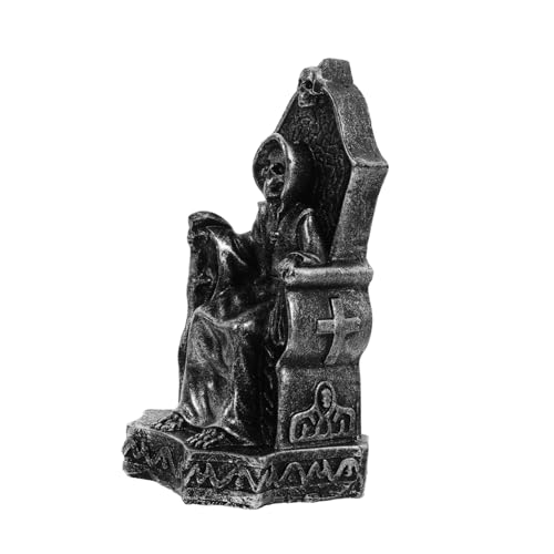 KICHOUSE Sandtisch Ornamente Statue Halloween Dekoration Grimmiger Grabstein Skelett Foto Ornamente Griechenland Figur Antike Griechische Skulptur Büro Tischdekor Harz von KICHOUSE