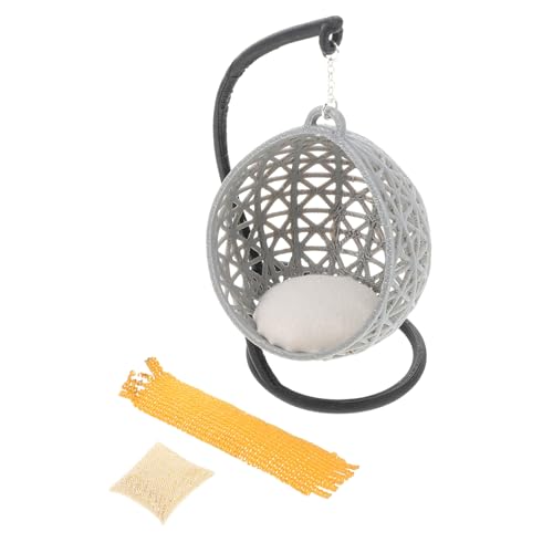 KICHOUSE Schaukelstuhl Modell DIY Puppenhaus Möbel Tragbarer Miniaturstuhl für Kreative Bastelprojekte für Schreibtisch und Kleine Räume Authentische Miniaturdarstellung KICHOUSE Schaukelstuhl Modell DIY Puppenhaus Möbel Tragbarer Miniaturstuhl für Kreative Bastelprojekte für Schreibtisch und Kleine Räume Authentische Miniaturdarstellung von KICHOUSE