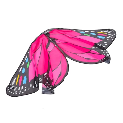 KICHOUSE Schmetterlingsflügel Umhang für Leichtes Schmetterlingskostüm aus Chiffon für Karneval Halloween und Partys Schmetterlingsflügel Prop für Aufregende KICHOUSE Schmetterlingsflügel Umhang für Leichtes Schmetterlingskostüm aus Chiffon für Karneval Halloween und Partys Schmetterlingsflügel Prop für Aufregende von KICHOUSE