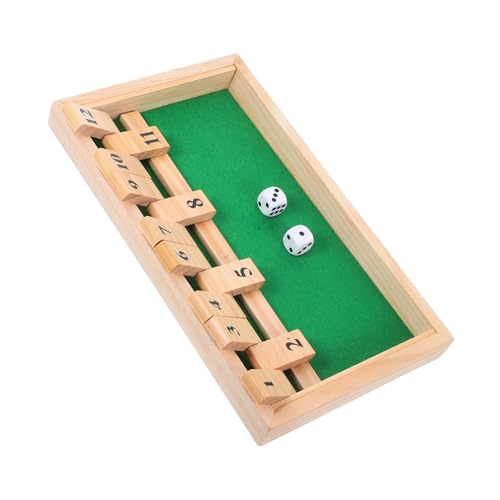 KICHOUSE Shut The Box Würfelspiel Holz Brettspiel für Familie und Senioren Strategisches Denkspiel mit Vielseitigen Spielmodi Unterhaltsames Tischspiel für Zuhause Party Klassenzimmer KICHOUSE Shut The Box Würfelspiel Holz Brettspiel für Familie und Senioren Strategisches Denkspiel mit Vielseitigen Spielmodi Unterhaltsames Tischspiel für Zuhause Party Klassenzimmer von KICHOUSE