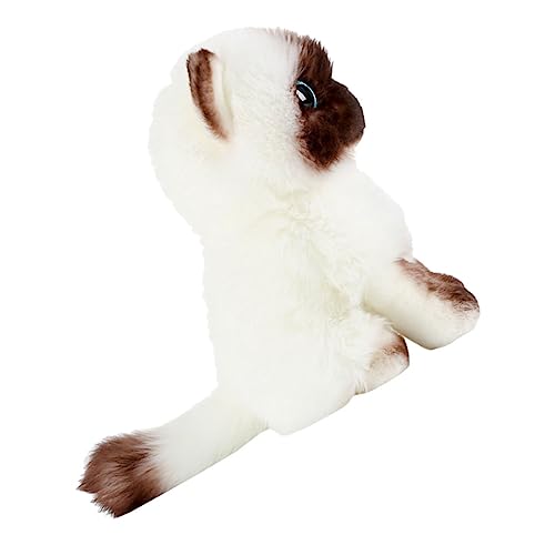 KICHOUSE Siamesische Katzenpuppe Kreatives Gefülltes für Niedliche und Dekorative Plüschfigur Wurfkissen für Katzenliebhaber und Kleinkinder KICHOUSE Siamesische Katzenpuppe Kreatives Gefülltes für Niedliche und Dekorative Plüschfigur Wurfkissen für Katzenliebhaber und Kleinkinder von KICHOUSE