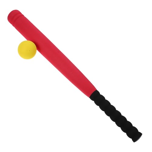 KICHOUSE Sicherer Baseballschläger Für Ball Set Für Jahre Rote Fledermaus Zufällige Ballfarbe Outdoor Und Baseball Training von KICHOUSE