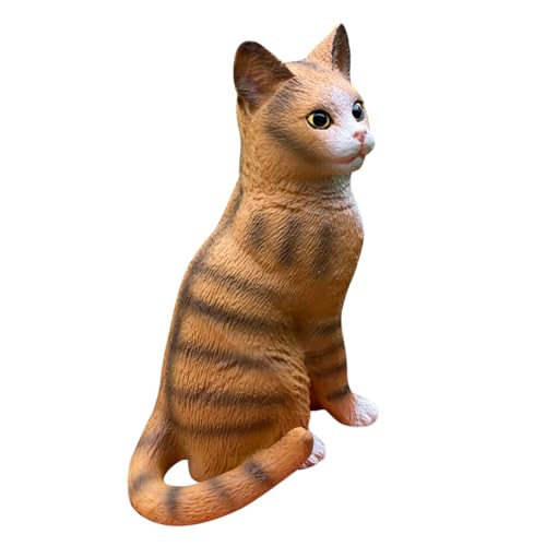 KICHOUSE Simulation Haustier Katze für kinderspielzeug spielzeuge für Schule Katzen lustig Tierkatzenschmuck Kätzchen Handwerk Statue Katzenmodelle Plastik von KICHOUSE