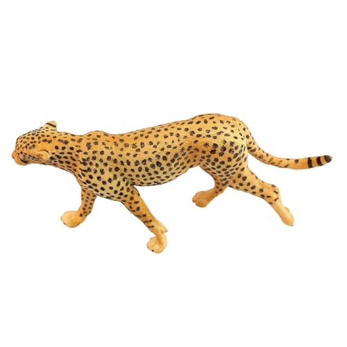 KICHOUSE Simulation Leopardenfiguren Ornamente Igel Schildkröte Kinderspielzeug Gepardenskulptur Nutztiere Giraffe Elefant Ornament Pferdespielzeug Gepardentiere von KICHOUSE