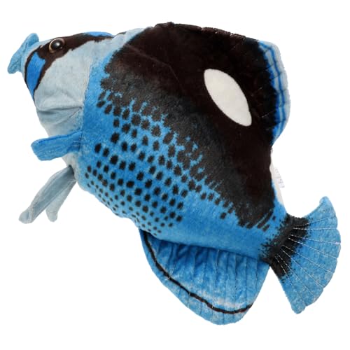 KICHOUSE Simulation Plüsch Fischspielzeug Lustiges Gefülltes Tier Fischform für Weiches Umarmungskissen Kreative Dekoration für Zuhause für Kleinkinder von KICHOUSE