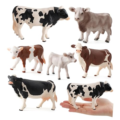 KICHOUSE Simulierte Kuhverzierungen Miniatur Plüschtier Ornament Kühe Kuscheltier Kuhmodell Rinderverzierungen Viehspielzeug Kleine Kuhfigur Tierfigur Weiß KICHOUSE Simulierte Kuhverzierungen Miniatur Plüschtier Ornament Kühe Kuscheltier Kuhmodell Rinderverzierungen Viehspielzeug Kleine Kuhfigur Tierfigur Weiß von KICHOUSE