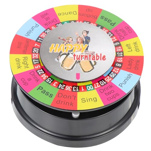 KICHOUSE Spiel Drehteller Babyparty Spiel Spaß Die Flasche Trinkkarte Flaschenöffner Gadgets Elektrischer Weinspender Belüfter Magnetischer Flaschenöffner Tombola Tragbar Das von KICHOUSE