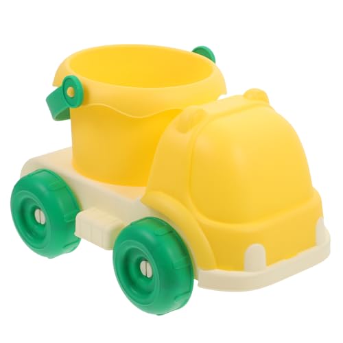 KICHOUSE Strandspielzeug für Kleinkinder Cartoon Sandauto mit Abnehmbarem Eimer Tragbarer Sandspielzeugwagen für Strand und Sandkasten aus Robustem und Vielseitig von KICHOUSE