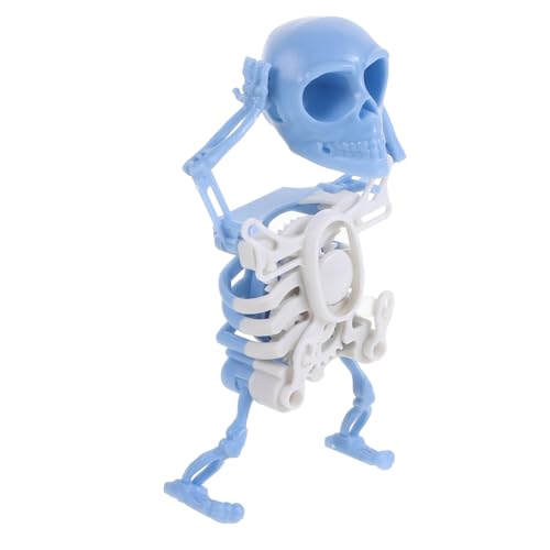 KICHOUSE Tanzendes Skelett Mini Druck Schüttelndes Skelett für Halloween Deko Interaktives Batterieloses Relax Toy Nachtleuchtendem Blau als Tischdekoration KICHOUSE Tanzendes Skelett Mini Druck Schüttelndes Skelett für Halloween Deko Interaktives Batterieloses Relax Toy Nachtleuchtendem Blau als Tischdekoration von KICHOUSE