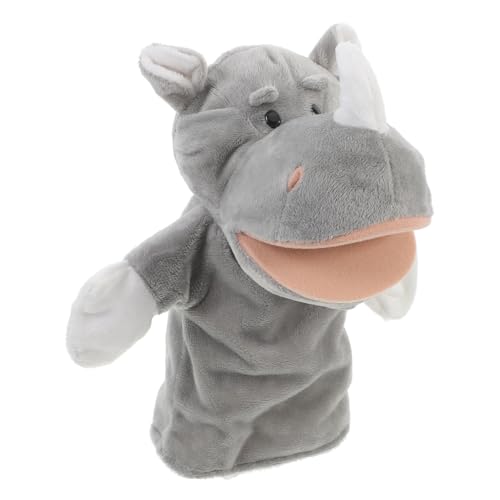 KICHOUSE Tierpuppe aus Plüsch Niedliche Rhinozeros Handpuppe für Interaktives Geschichtenerzählen Kuscheltier für Langlebig für Rollenspiele und Kreative KICHOUSE Tierpuppe aus Plüsch Niedliche Rhinozeros Handpuppe für Interaktives Geschichtenerzählen Kuscheltier für Langlebig für Rollenspiele und Kreative von KICHOUSE
