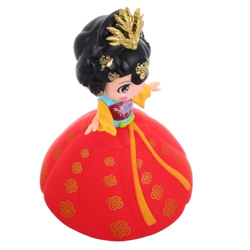 KICHOUSE Traditionelle Puppe Aus Der Chinesischen -dynastie, Bunte Trinkbecherpuppe Aus Kunstharz Für Babys, Ideal Für Bauch- Und Krabbelaktivitäten Mit Musik von KICHOUSE