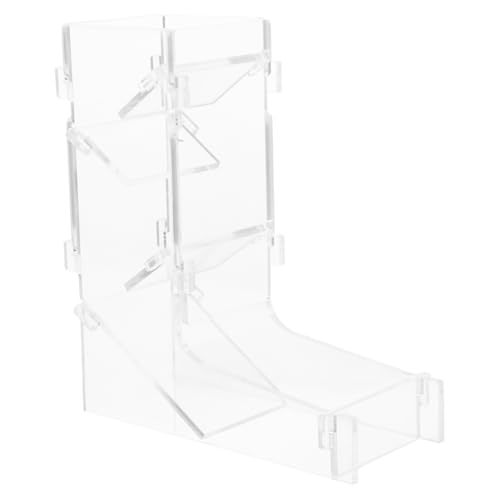KICHOUSE Tragbarer Transparenter Acryl Würfelturm mit Ablage für Tischspiele Robustes Material für Brettspiele Einfache Handhabung Langlebig und Kompakt KICHOUSE Tragbarer Transparenter Acryl Würfelturm mit Ablage für Tischspiele Robustes Material für Brettspiele Einfache Handhabung Langlebig und Kompakt von KICHOUSE