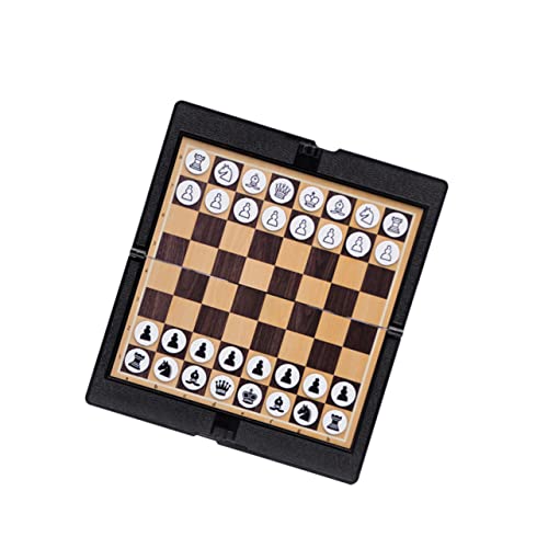 KICHOUSE Tragbares Schach Entwurfsschachspiel Faltbares Schachbrett Internationales Schach Reise Damebrett Mit Griff Schachbretter Für Erwachsene Schachbrett Für Erwachsene Schwarz KICHOUSE Tragbares Schach Entwurfsschachspiel Faltbares Schachbrett Internationales Schach Reise Damebrett Mit Griff Schachbretter Für Erwachsene Schachbrett Für Erwachsene Schwarz von KICHOUSE