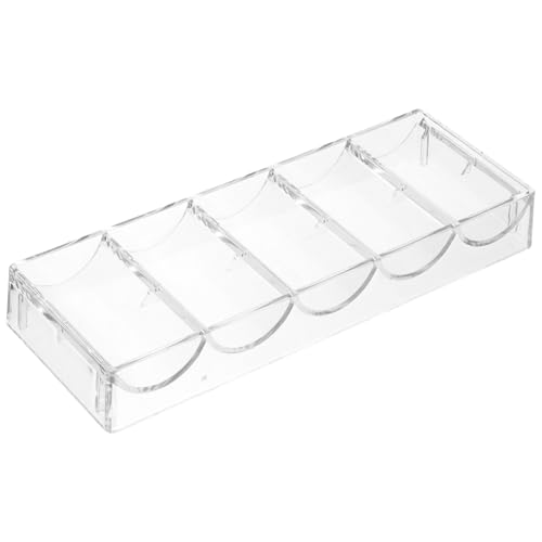 KICHOUSE Transparenter Poker Chip Organizer mit Fächern Tragbarer Verschleißfester Aufbewahrungshalter für Poker Chips und Karten für Spieleabende und Partys KICHOUSE Transparenter Poker Chip Organizer mit Fächern Tragbarer Verschleißfester Aufbewahrungshalter für Poker Chips und Karten für Spieleabende und Partys von KICHOUSE