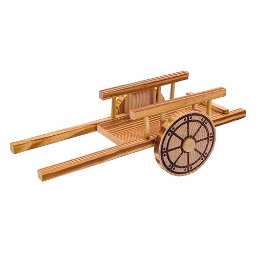 KICHOUSE Trolley-Modell Mini Wagen Kind Warenkorb-Modell Holzkarren Modelle Hölzern KICHOUSE Trolley-Modell Mini Wagen Kind Warenkorb-Modell Holzkarren Modelle Hölzern von KICHOUSE