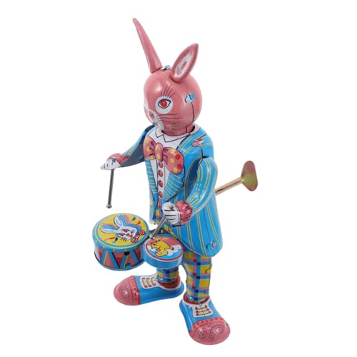 KICHOUSE Retro Wind up Eisen Schlagzeuger Spielzeug Musical Spielzeug Dekorative Puppe Für Party Favor von KICHOUSE