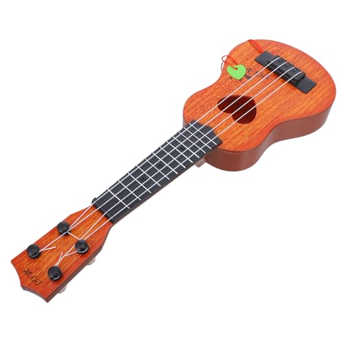 KICHOUSE Ukulele Mädchen-Ukulele Frühes Musikalisches Lernspielzeug Kinderukulele Für Jungen Kleine Gitarre Musikalische -Ukulele Ukulele - Holz Orange von KICHOUSE