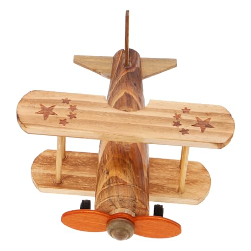 KICHOUSE Vintage Holzflugzeug Modell Retro Dekoration für Kinderzimmer Büro und Wohnzimmer Robustes Holzspielzeug Einzigartiges Souvenir und Wohnaccessoire KICHOUSE Vintage Holzflugzeug Modell Retro Dekoration für Kinderzimmer Büro und Wohnzimmer Robustes Holzspielzeug Einzigartiges Souvenir und Wohnaccessoire von KICHOUSE