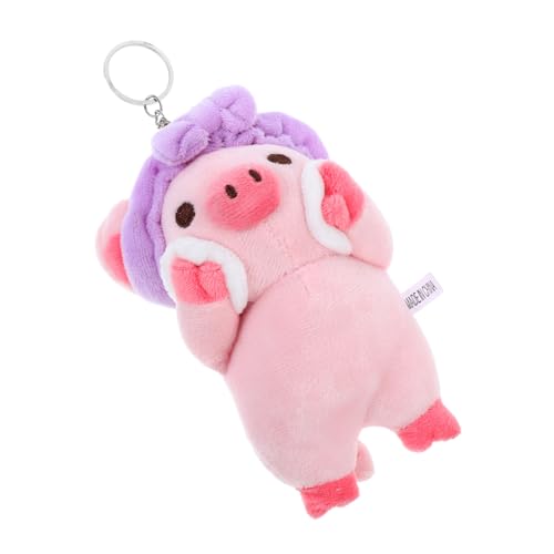 KICHOUSE Waschschwein Anhänger Süße Schweinefigur Süßer Schweine Schlüsselanhänger Puppe Plüschtier Süßer Schlüsselanhänger Plüschschwein Statue Simulationstierpuppe Süßer von KICHOUSE