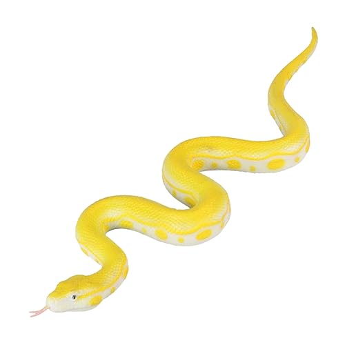 KICHOUSE Weicher Gummi -Goldener Python Falsche Schlange Kleines Schlangenmodell Gefälschtes Schlangendekor Spukhaus Schlange Gruseliges Schlangenspielzeug Streichschlangenmodelle Gelb KICHOUSE Weicher Gummi -Goldener Python Falsche Schlange Kleines Schlangenmodell Gefälschtes Schlangendekor Spukhaus Schlange Gruseliges Schlangenspielzeug Streichschlangenmodelle Gelb von KICHOUSE