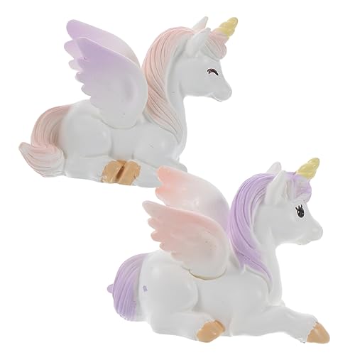 KICHOUSE Winziges Einhorn Ornament Einhorndekorationen aus Harz Einhornfiguren Winzige Einhorn Satue Harz Einhorn Kuchendekorationsset Mikrolandschaft Einhorn Modell Niedliche Einhorn Fee KICHOUSE Winziges Einhorn Ornament Einhorndekorationen aus Harz Einhornfiguren Winzige Einhorn Satue Harz Einhorn Kuchendekorationsset Mikrolandschaft Einhorn Modell Niedliche Einhorn Fee von KICHOUSE