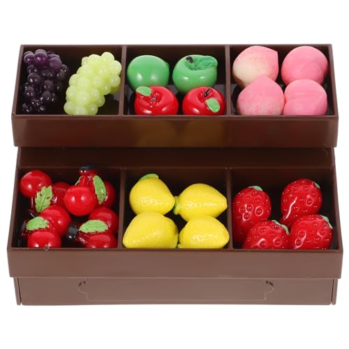 KICHOUSE Miniatur-Obst- Und Gemüseregal Miniatur Für Den Kaufladen Puppenhaus-dekoratives Miniaturregal KICHOUSE Miniatur-Obst- Und Gemüseregal Miniatur Für Den Kaufladen Puppenhaus-dekoratives Miniaturregal von KICHOUSE
