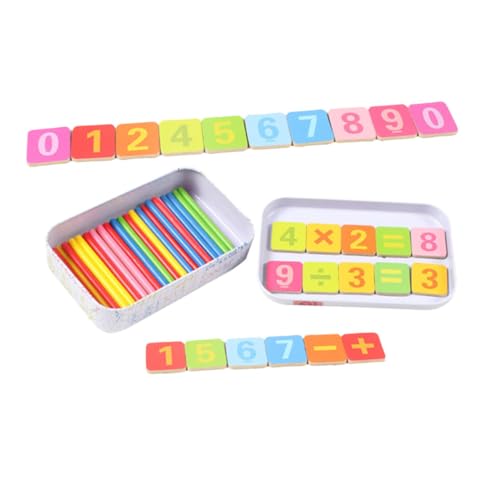 KICHOUSE Zahlenbausteine Zählspielzeug Set Mit Rechenstäbchen Pädagogisches Holzspielzeug Für Zur Mathematischen Frühförderung Ideal Für Erlernen Von Und Grundrechenarten Montessori KICHOUSE Zahlenbausteine Zählspielzeug Set Mit Rechenstäbchen Pädagogisches Holzspielzeug Für Zur Mathematischen Frühförderung Ideal Für Erlernen Von Und Grundrechenarten Montessori von KICHOUSE