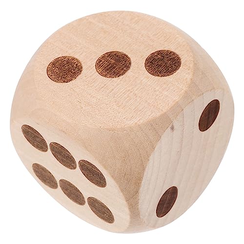 KICHOUSE Handbemalter Holzwürfel Große Zahlen Für Kinderspiele Und Partyaktivitäten Sicheres Robustes Naturmaterial von KICHOUSE
