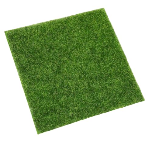 KICHOUSE gefälschte Grasmatte künstlicher Rasen gefälschter Grasteppich Kunstrasen für den Garten Gartendekor Simulation Grasmatte Kunstrasenmatte PVC Green von KICHOUSE