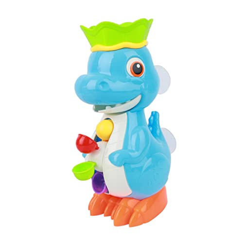 KICHOUSE lustiges rotierendes Badespielzeug für Babys Wasserspielzeug Dinosaurier Babybadewanne rotierendes Sprühspielzeug Badewanne Sprinkler von KICHOUSE