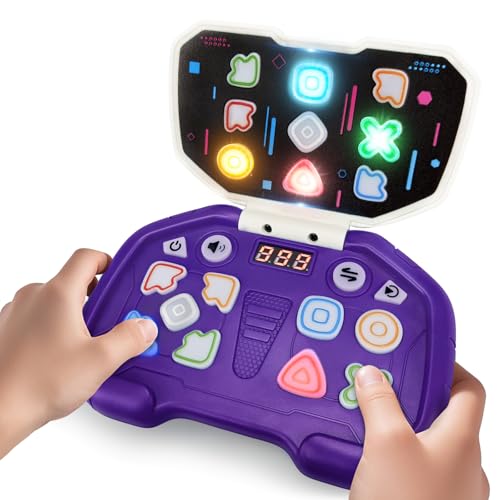 Geschenk Junge Kinder 4 5 6 7 8 9 Kahre: Elektronisches Pop Spielzeug ab 5-12 Jahre Jungen Mädchen Reisespiele Fidget Toys ab 4-10-12 Jahre ADHS Autismus Sensorisches Memory Spielzeug Game Console von KIDCLOUD