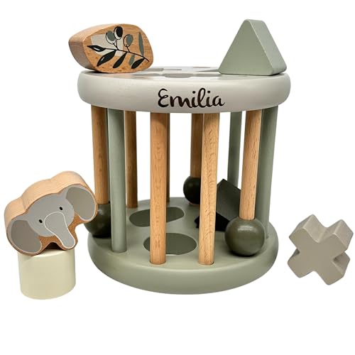 KIDSLINO Personalisiertes Sortierspiel Rad Label Label Olive, Babygeschenk, Motorikspielzeug ab 1 Jahr KIDSLINO Personalisiertes Sortierspiel Rad Label Label Olive, Babygeschenk, Motorikspielzeug ab 1 Jahr von KIDSLINO