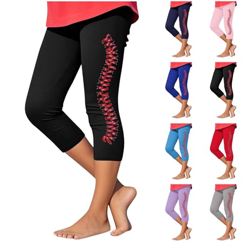 Hose für Jungen, Mädchen, Baseball-Grafik, athletisch, Tanz, Yoga, Sportbekleidung, Yoga-Outfit, nahtlos, bequem, Gymnastik, Capri-Jogginghose, hohe Taille, kurze Fußball-Leggings, Laufen, Radfahren Hose für Jungen, Mädchen, Baseball-Grafik, athletisch, Tanz, Yoga, Sportbekleidung, Yoga-Outfit, nahtlos, bequem, Gymnastik, Capri-Jogginghose, hohe Taille, kurze Fußball-Leggings, Laufen, Radfahren von KIDSZJA
