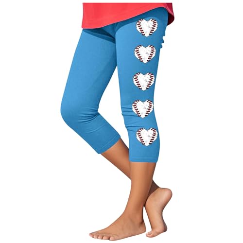 Hose für Jungen und Mädchen, Baseball-Grafik, athletisches Outfit, nahtlose Jogginghose, Caprihose, lässiger Komfort, dehnbar, Fußball-Leggings, hohe Taille, Cropped, Yoga-Outfit, Sommer, Tanzen und Hose für Jungen und Mädchen, Baseball-Grafik, athletisches Outfit, nahtlose Jogginghose, Caprihose, lässiger Komfort, dehnbar, Fußball-Leggings, hohe Taille, Cropped, Yoga-Outfit, Sommer, Tanzen und von KIDSZJA