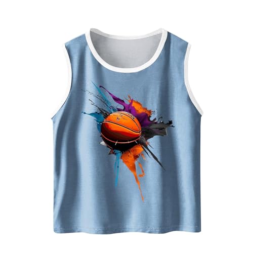 KIDSZJA Ärmelloses Tanktop für Mädchen, Basketball-Druck, lange Tunika, Rundhalsausschnitt, Camisoles, Sonnenschutz, LSF 50+, modisch, praktisch, lockere Passform, Strandtage, Outdoor-Aktivitäten KIDSZJA Ärmelloses Tanktop für Mädchen, Basketball-Druck, lange Tunika, Rundhalsausschnitt, Camisoles, Sonnenschutz, LSF 50+, modisch, praktisch, lockere Passform, Strandtage, Outdoor-Aktivitäten von KIDSZJA