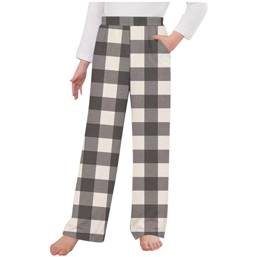 KIDSZJA Arbeitshose für Jungen aus Bio-Baumwolle, Fitnesskleidung, weiches Jersey, Lounge-Hose, weites Bein, für Zuhause, Schlaf, Lounge, Jogger, elastische Taille, kariert, für Reisen und zu Hause KIDSZJA Arbeitshose für Jungen aus Bio-Baumwolle, Fitnesskleidung, weiches Jersey, Lounge-Hose, weites Bein, für Zuhause, Schlaf, Lounge, Jogger, elastische Taille, kariert, für Reisen und zu Hause von KIDSZJA