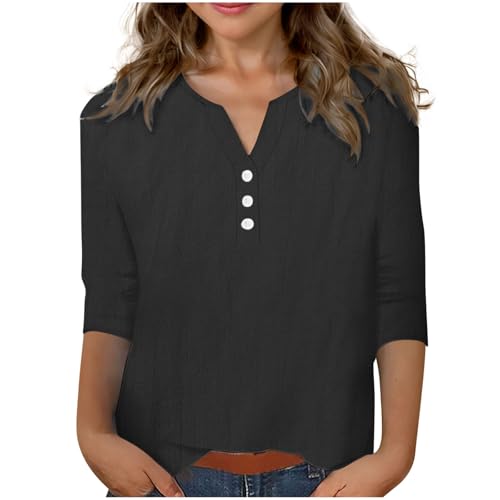 KIDSZJA Bluse für Mädchen, Baumwolle, Leinen, Outdoor, Spielen, Strand, Schule, Freizeitkleidung, Hemden, Henley, atmungsaktiv und leicht, für Teenager, einfarbig, lange Oberteile, weiche Baumwolle KIDSZJA Bluse für Mädchen, Baumwolle, Leinen, Outdoor, Spielen, Strand, Schule, Freizeitkleidung, Hemden, Henley, atmungsaktiv und leicht, für Teenager, einfarbig, lange Oberteile, weiche Baumwolle von KIDSZJA