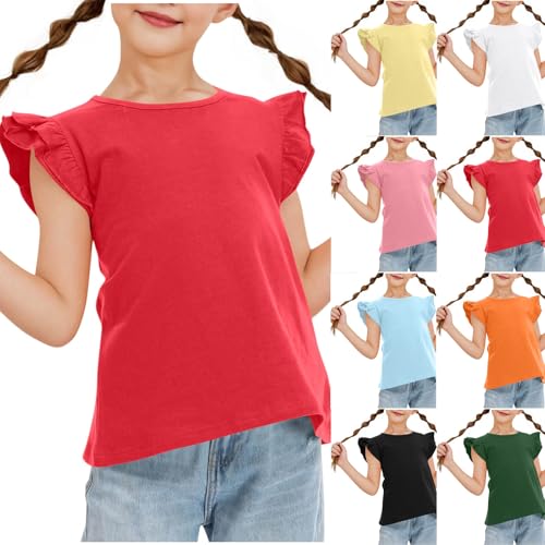 KIDSZJA Blusen für Mädchen, Uk, kurzärmelig, UV-Schutz, LSF 50+, Kleidung, Rundhalsausschnitt, stilvoll, weich, dehnbar, Raglan-Tunika, Rüschenärmel, Oberteil, lange Vorschule, legere Ausflüge KIDSZJA Blusen für Mädchen, Uk, kurzärmelig, UV-Schutz, LSF 50+, Kleidung, Rundhalsausschnitt, stilvoll, weich, dehnbar, Raglan-Tunika, Rüschenärmel, Oberteil, lange Vorschule, legere Ausflüge von KIDSZJA